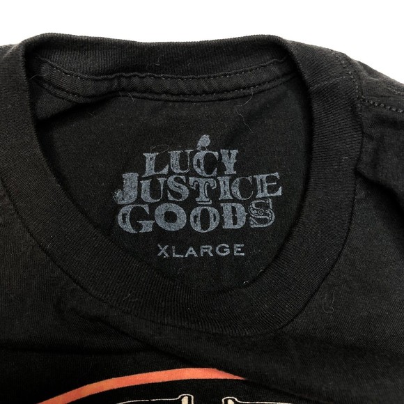 Zac Brown Band 2013 Concert Tour Black Shirt T-Shirt Lucy Justice Goods Size XL - Picture 7 of 9